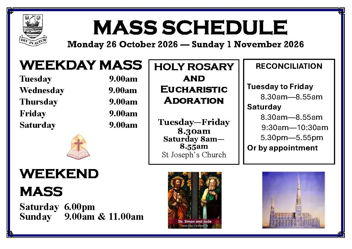 Mass times 19102026-25102026.webp